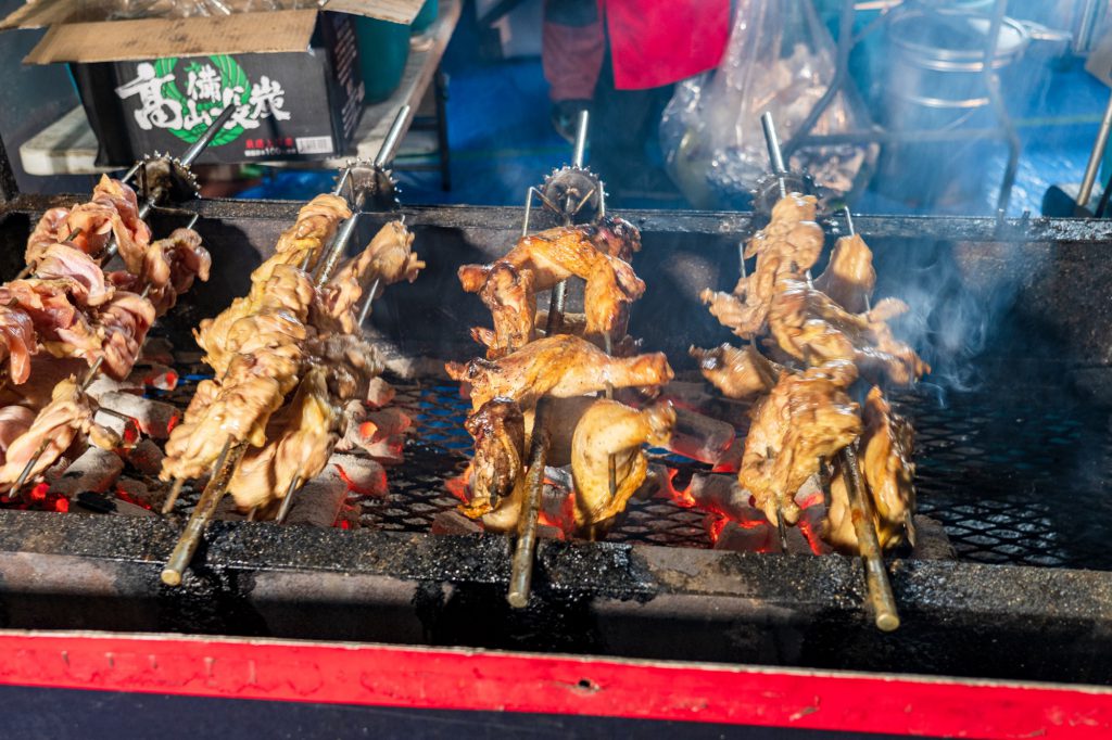 くるくるチキンは「皮はパリッと、中身はジューシー」